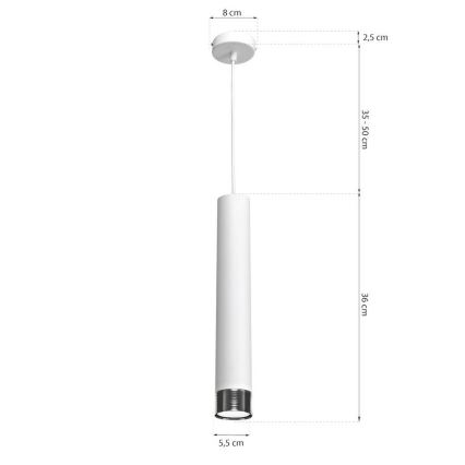 Lysekrone i en snor DANI 1xGU10/8W/230V