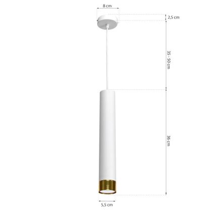 Lysekrone i en snor DANI 1xGU10/8W/230V