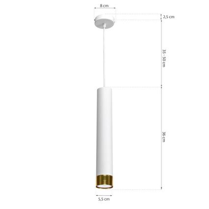 Lysekrone i en snor DANI 1xGU10/8W/230V