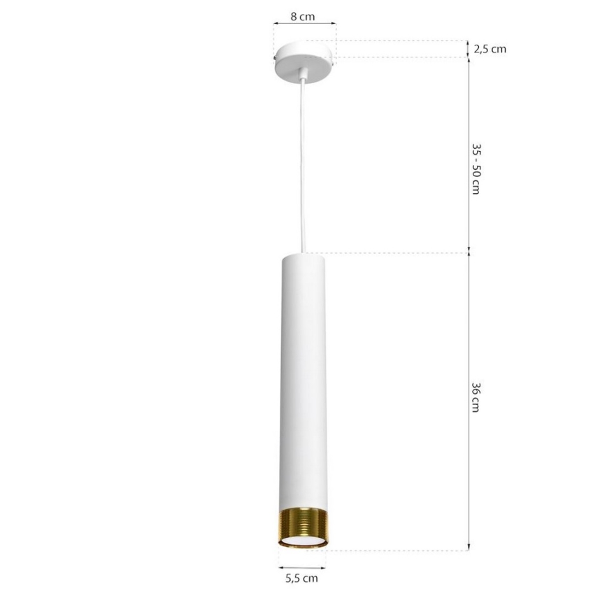 Lysekrone i en snor DANI 1xGU10/8W/230V