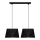 Lysekrone i en snor DIAMENT 2xE27/60W/230V antik sort