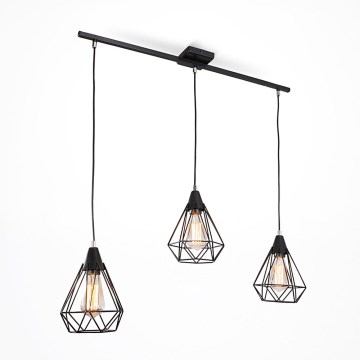 Lysekrone i en snor DIAMOND 3xE27/60W/230V 83 cm