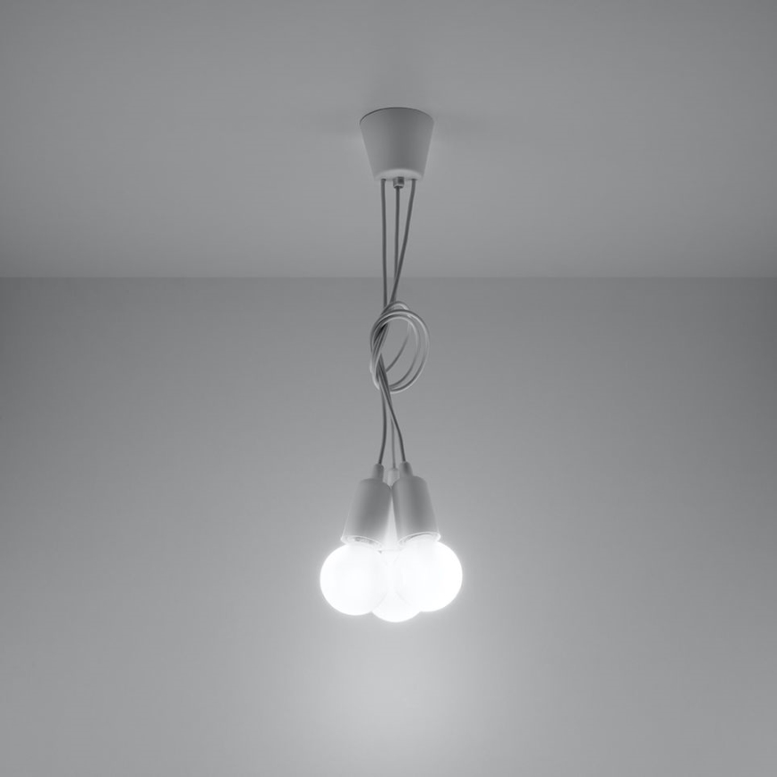 Lysekrone i en snor DIEGO 3xE27/60W/230V