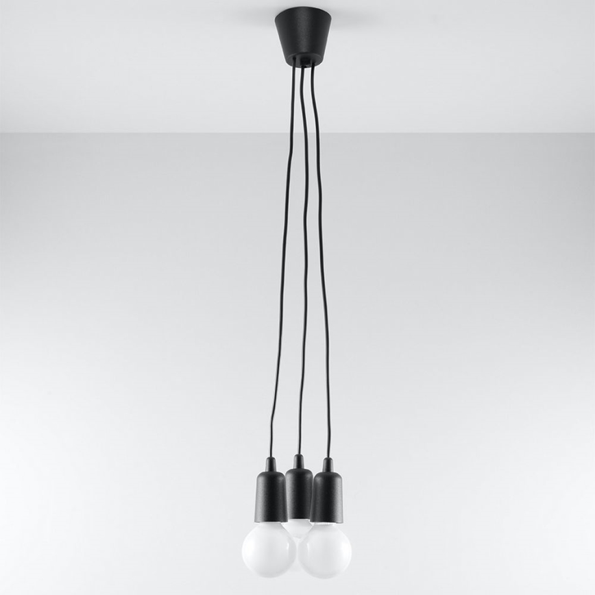 Lysekrone i en snor DIEGO 3xE27/60W/230V