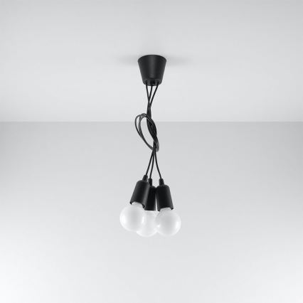 Lysekrone i en snor DIEGO 3xE27/60W/230V