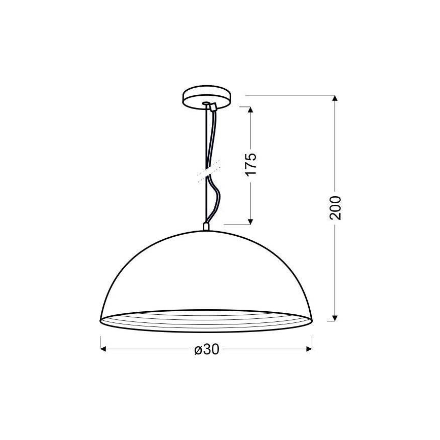 Lysekrone i en snor DORADA 1xE27/60W/230V