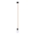 Lysekrone i en snor EDISON 1xE27/60W/230V orange