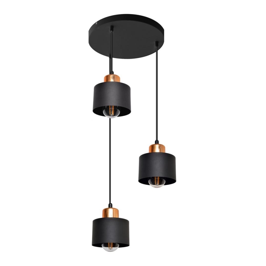 Lysekrone i en snor EDISON 3xE27/15W/230V