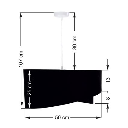 Lysekrone i en snor GALAXY 1xE27/60W/230V