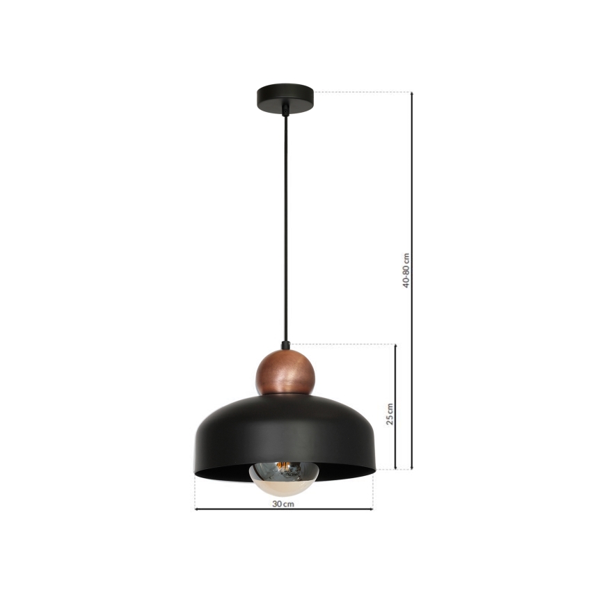 Lysekrone i en snor HARALD 1xE27/60W/230V