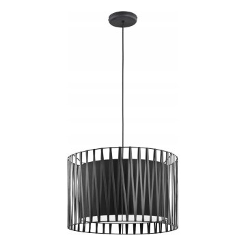 Lysekrone i en snor HARMONY BLACK 3xE27/60W/230V