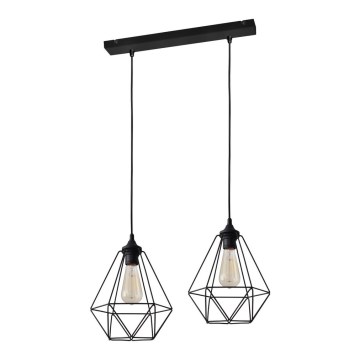 Lysekrone i en snor KARO 2xE27/15W/230V