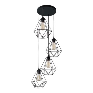 Lysekrone i en snor KARO 4xE27/15W/230V