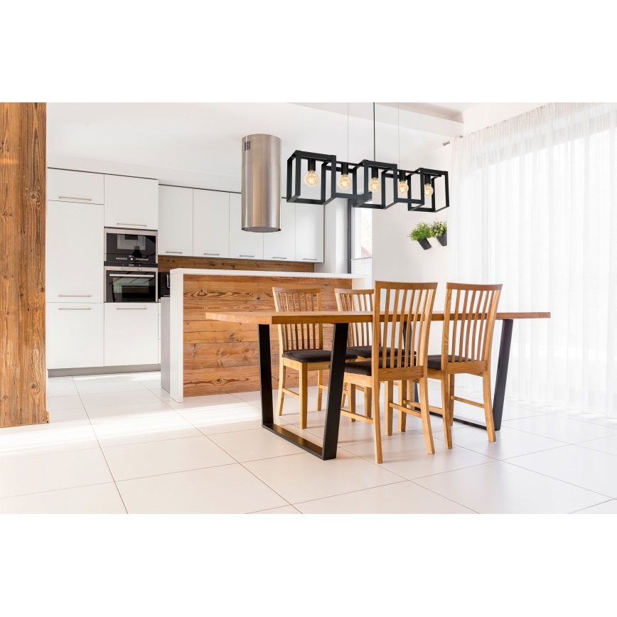 Lysekrone i en snor KARTEL 5xE27/60W/230V