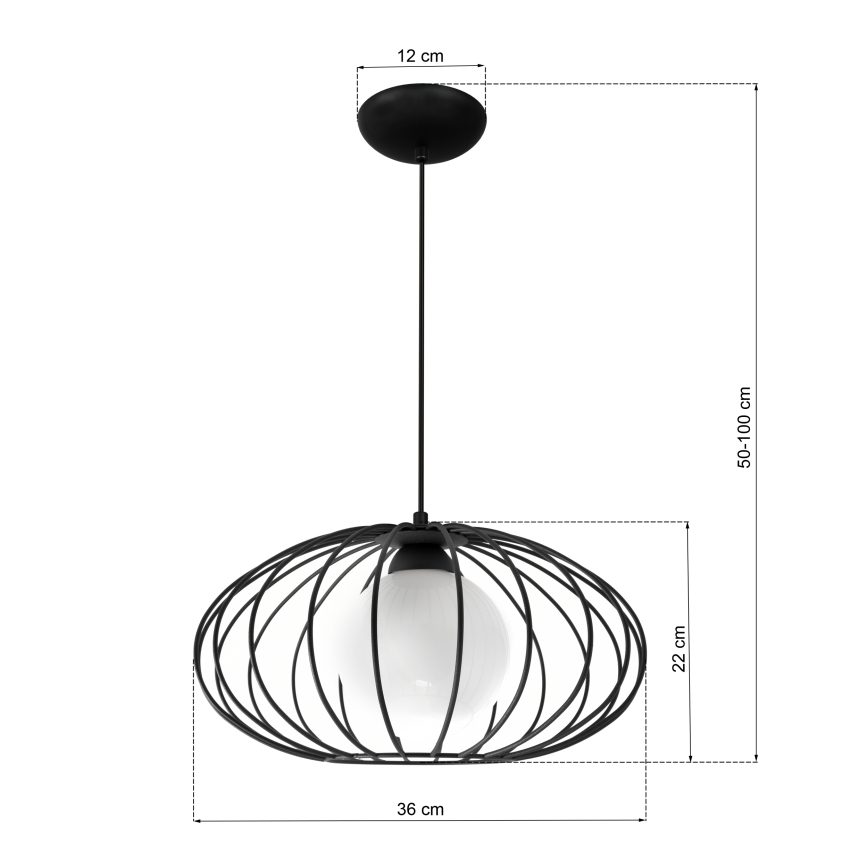 Lysekrone i en snor KRONOS 1xE14/40W/230V