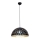 Lysekrone i en snor LISA BLACK 1xE27/60W/230V