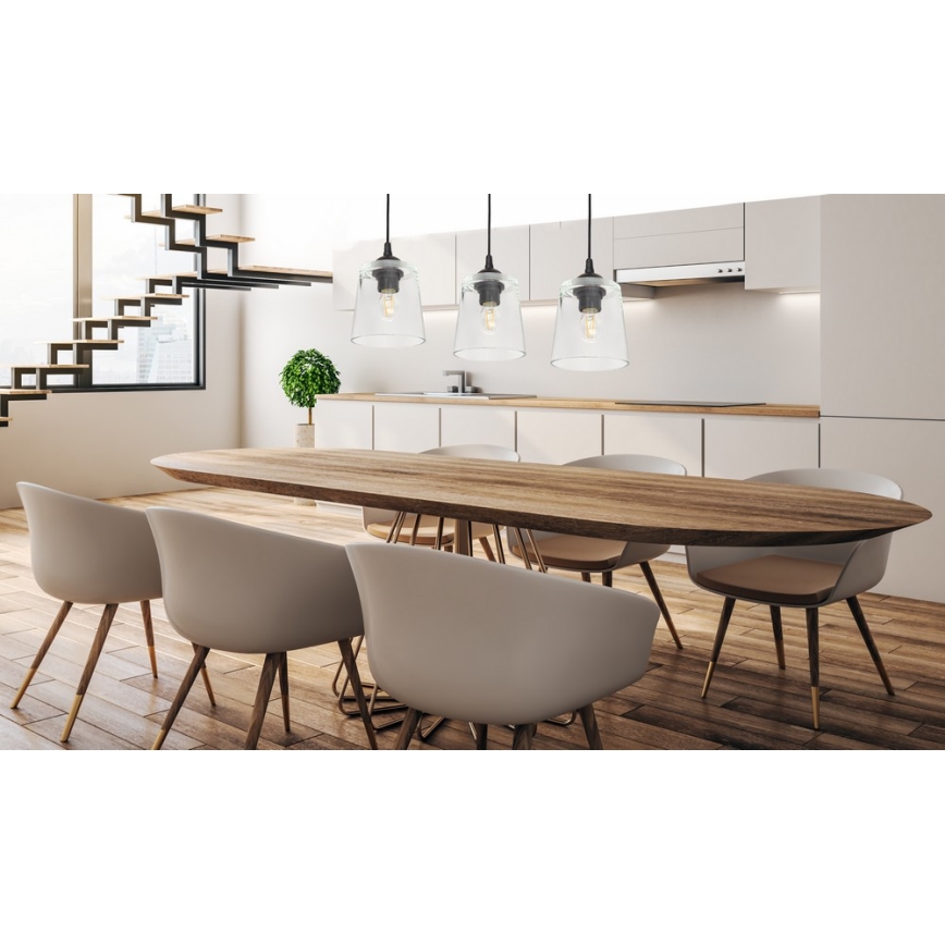 Lysekrone i en snor LUCEA 3xE27/15W/230V