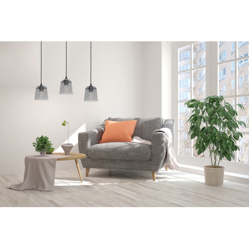 Lysekrone i en snor LUCEA 3xE27/15W/230V