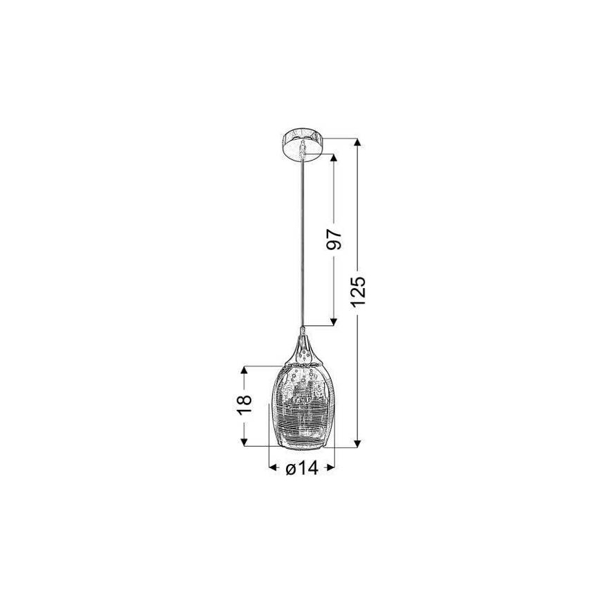 Lysekrone i en snor MARINA 1xE27/60W/230V