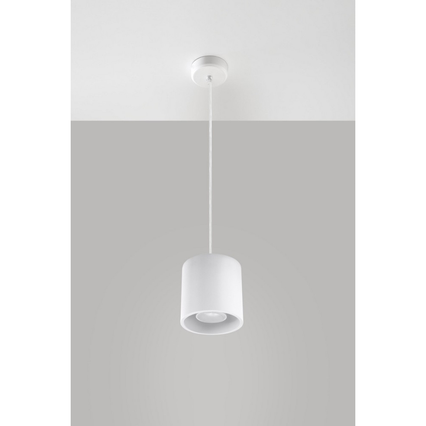 Lysekrone i en snor ORBIS 1 1xGU10/40W/230V hvid