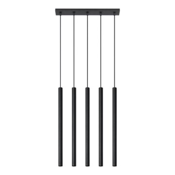 Lysekrone i en snor PASTELO 5 5xG9/12W/230V antik sort