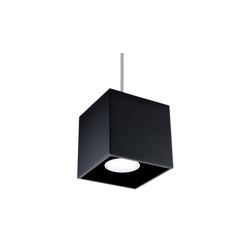 Lysekrone i en snor QUAD 1 1xGU10/40W/230V antik sort