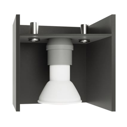 Lysekrone i en snor QUAD 1 1xGU10/40W/230V antik sort
