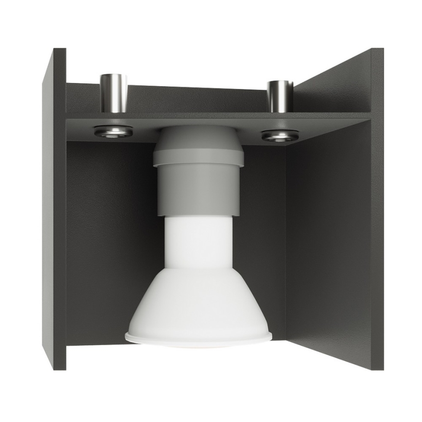 Lysekrone i en snor QUAD 1 1xGU10/40W/230V antik sort