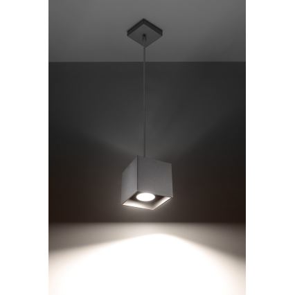 Lysekrone i en snor QUAD 1 1xGU10/40W/230V grå