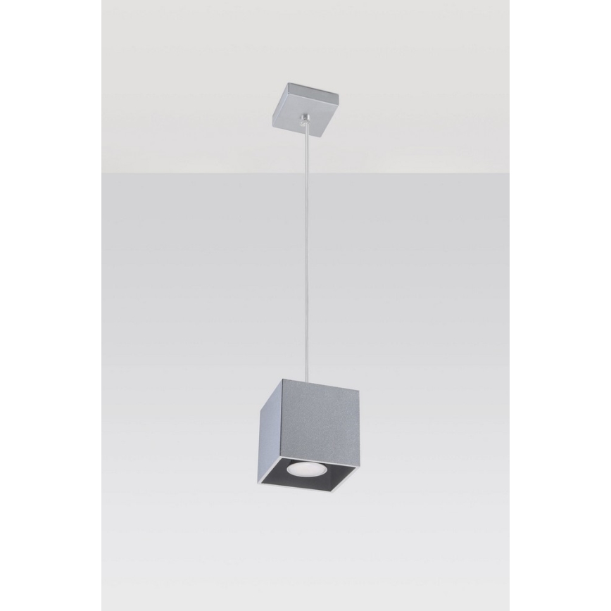 Lysekrone i en snor QUAD 1 1xGU10/40W/230V grå