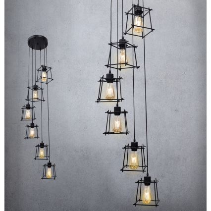 Lysekrone i en snor RYGA 6xE27/20W/230V