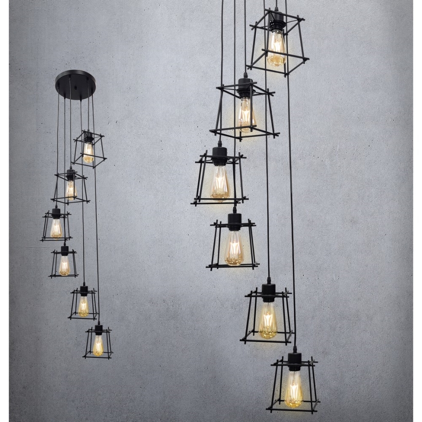 Lysekrone i en snor RYGA 6xE27/20W/230V