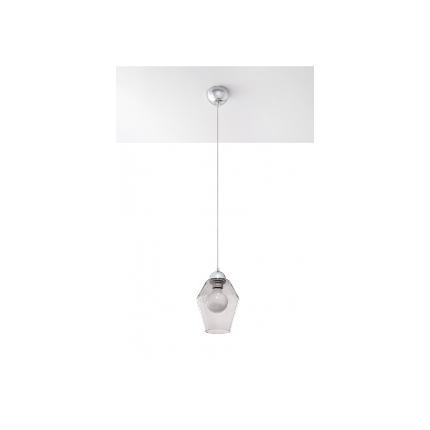 Lysekrone i en snor SILVIA 1xE27/60W/230V