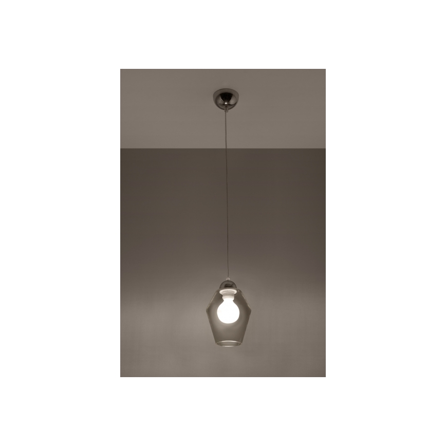 Lysekrone i en snor SILVIA 1xE27/60W/230V