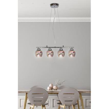 Lysekrone i en snor SIRIUS 4xE27/60W/230V