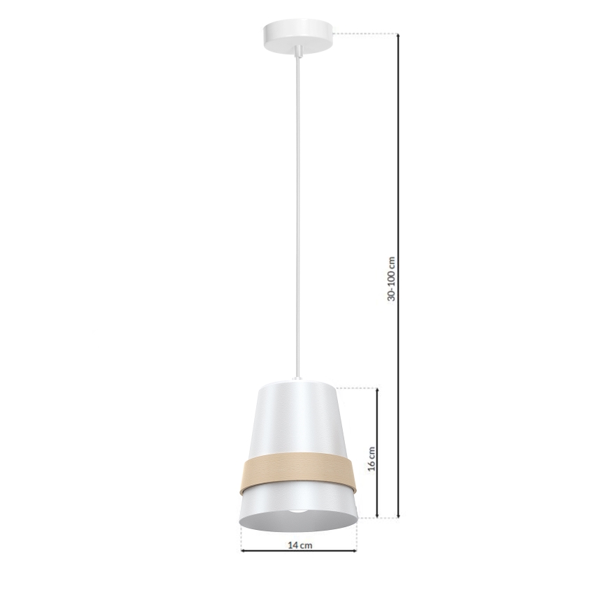 Lysekrone i en snor VENEZIA 1xE27/60W/230V