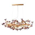 Lysekrone i krystal 13xG9/40W/230V farverig