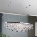 Lysekrone i krystal CRYSTALRIVER 21xG9/40W/230V skinnende krom