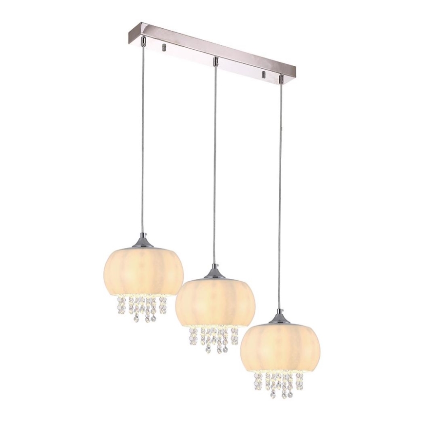 Lysekrone i krystal NOVA 3xE14/40W/230V