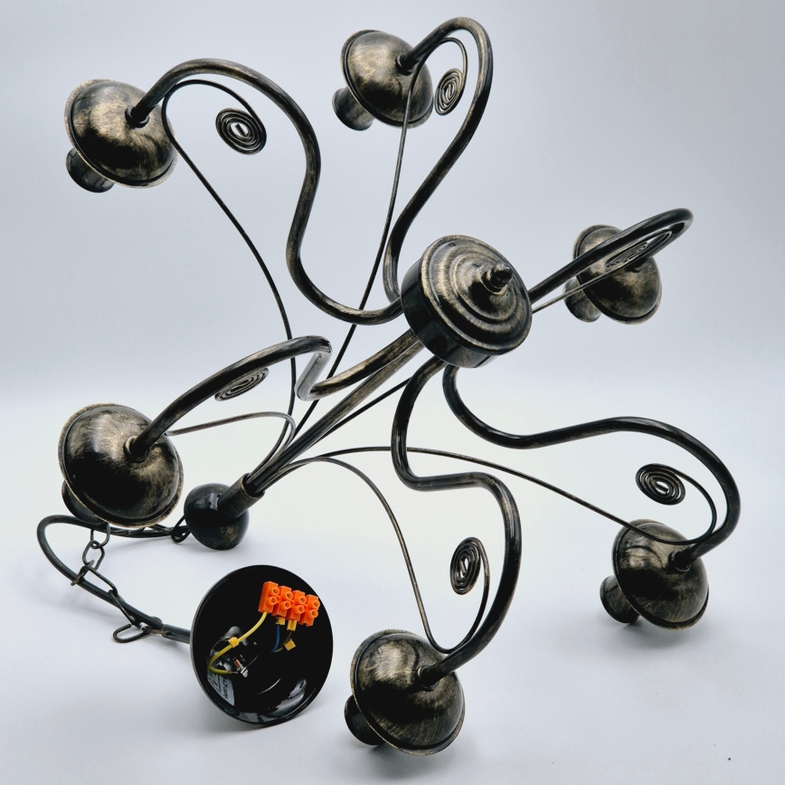 Lysekrone i kæde DONATO 6xE14/40W/230V