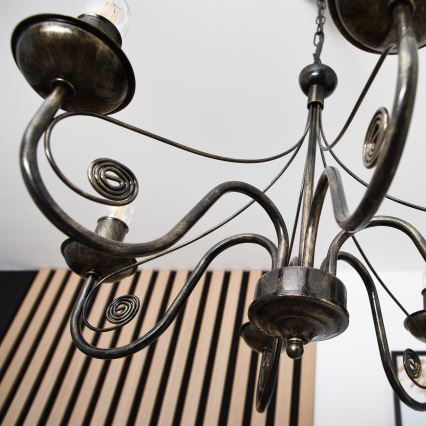 Lysekrone i kæde DONATO 6xE14/40W/230V