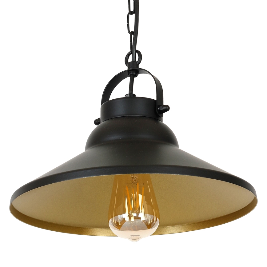 Lysekrone i kæde IRON 1xE27/60W/230V