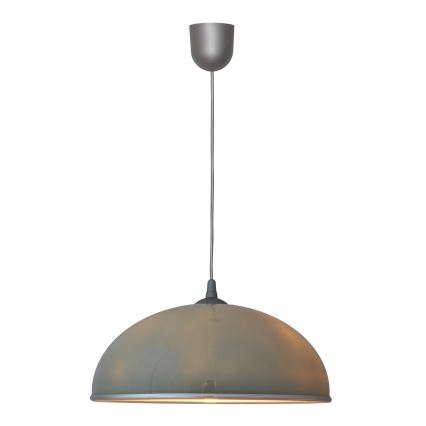 Lysekrone i snor CIRCLE 1xE27/15W/230V grå