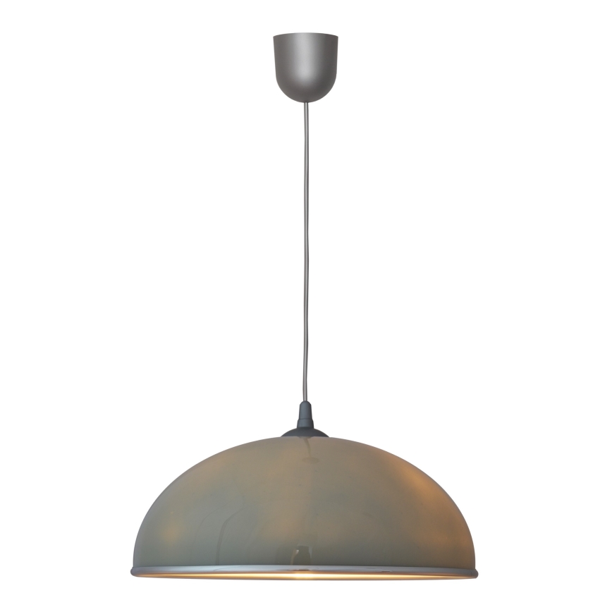 Lysekrone i snor CIRCLE 1xE27/15W/230V grå