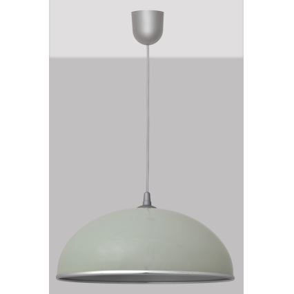 Lysekrone i snor CIRCLE 1xE27/15W/230V grå