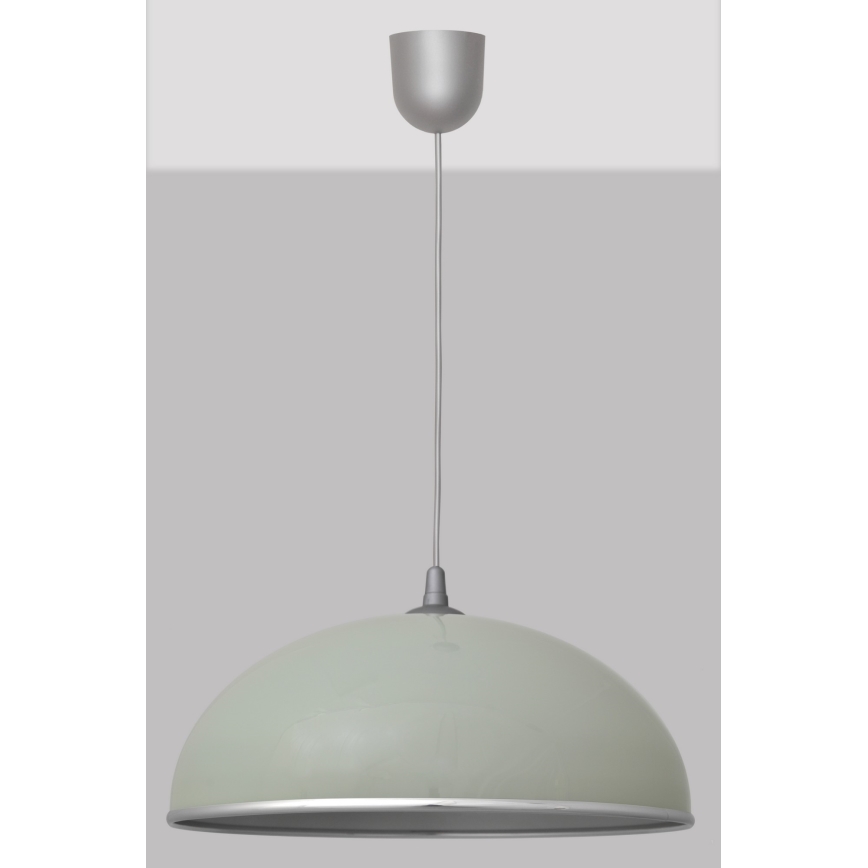 Lysekrone i snor CIRCLE 1xE27/15W/230V grå