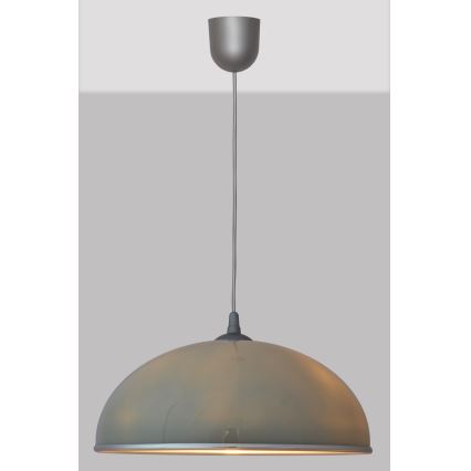 Lysekrone i snor CIRCLE 1xE27/15W/230V grå