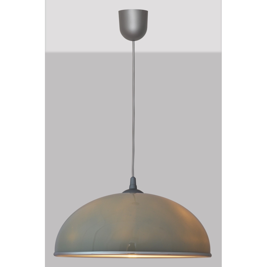 Lysekrone i snor CIRCLE 1xE27/15W/230V grå