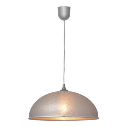 Lysekrone i snor CIRCLE 1xE27/15W/230V grå