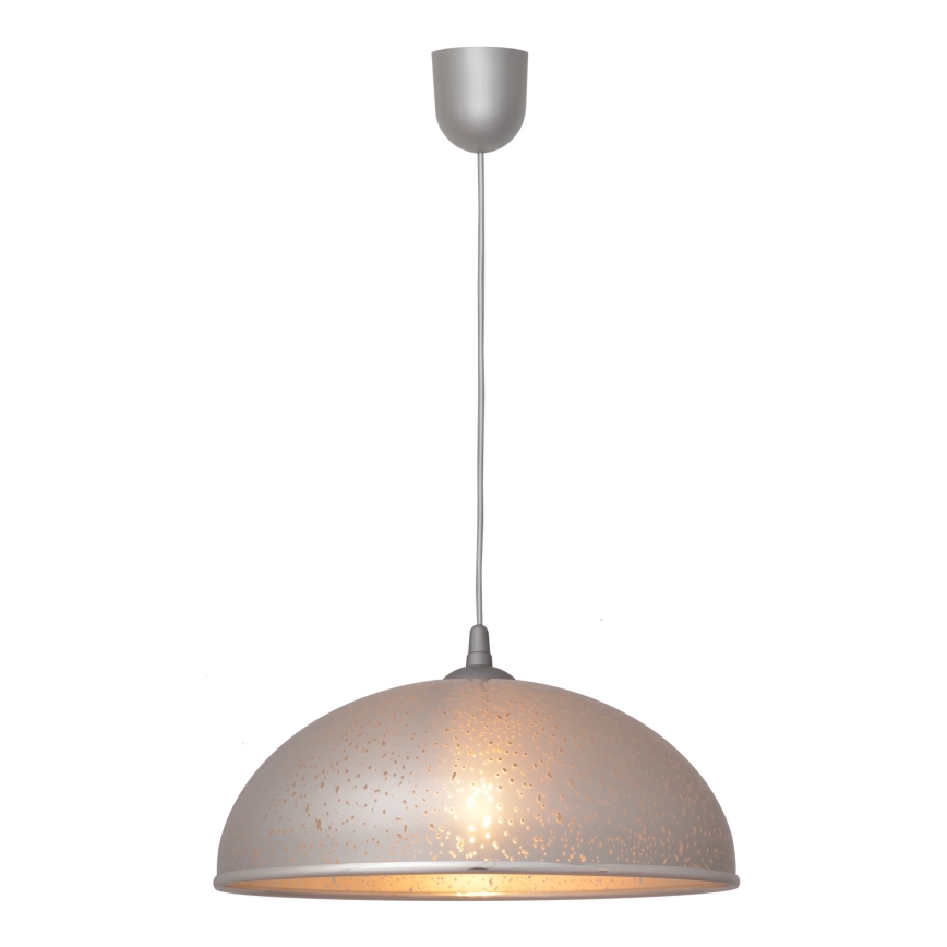 Lysekrone i snor CIRCLE 1xE27/15W/230V grå